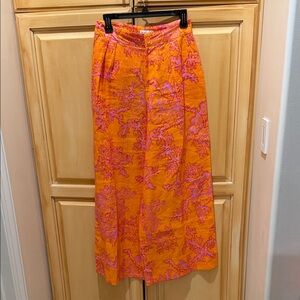 RHODE Orange and Pink A-Line trousers. Matching set!